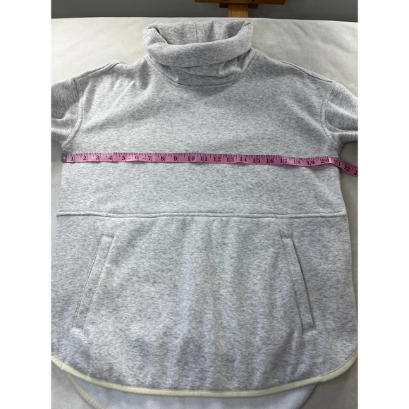 Eddie Bauer First Ascent Funnel Neck Fleece Pullover Thumbholes Split Hem Small - Picture 10 of 11